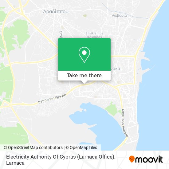 Electricity Authority Of Cyprus (Larnaca Office) χάρτης