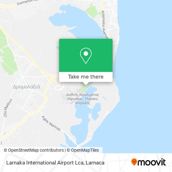 Larnaka International Airport Lca χάρτης