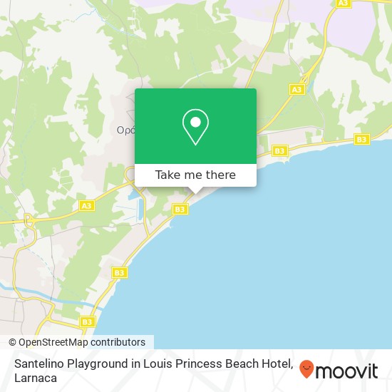 Santelino Playground in Louis Princess Beach Hotel map