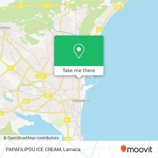 PAPAFiLiPOU ICE CREAM map