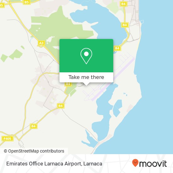 Emirates Office Larnaca Airport map
