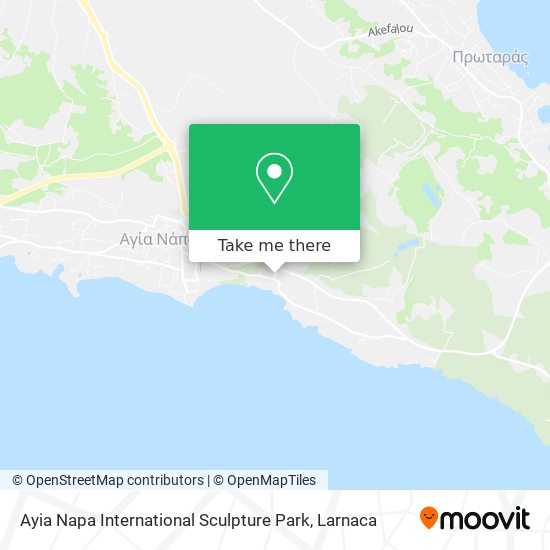 Ayia Napa International Sculpture Park χάρτης