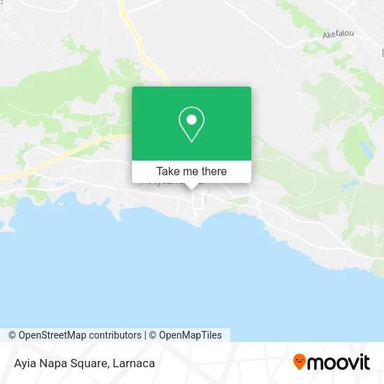 Ayia Napa Square map