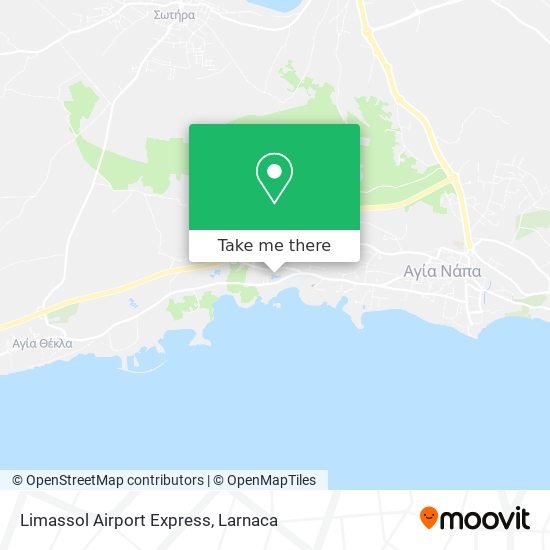 Limassol Airport Express χάρτης