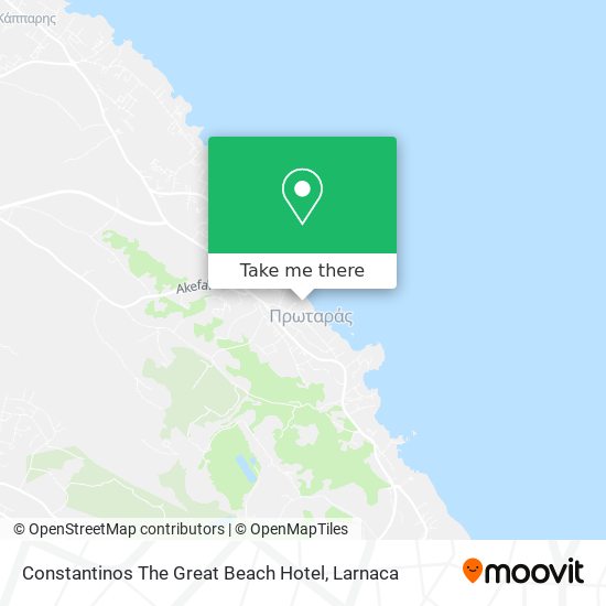 Constantinos The Great Beach Hotel χάρτης