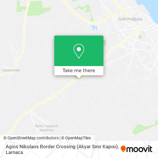 Agios Nikolaos Border Crossing (Akyar Sınır Kapısı) χάρτης