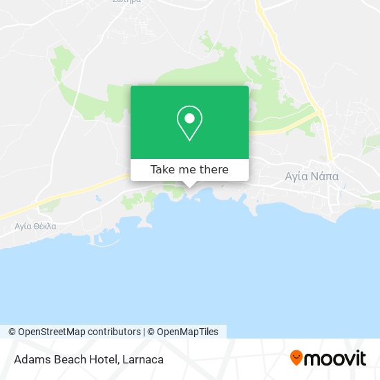 Adams Beach Hotel map