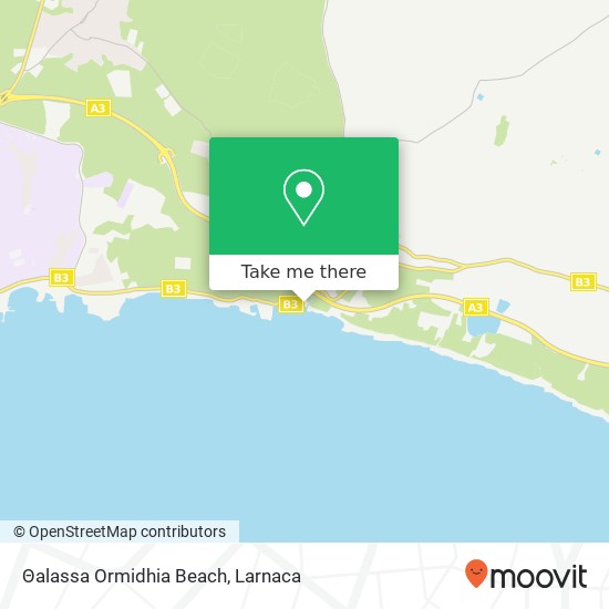 Θalassa Ormidhia Beach χάρτης