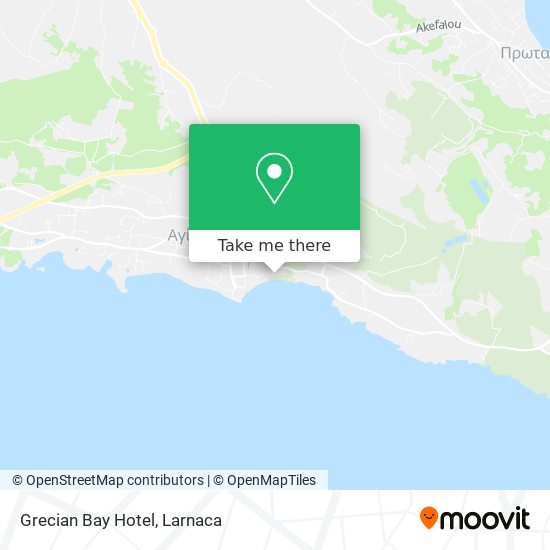Grecian Bay Hotel χάρτης