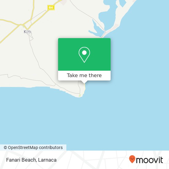 Fanari Beach map
