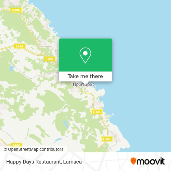 Happy Days Restaurant χάρτης