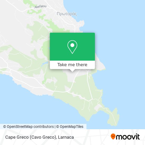 Cape Greco (Cavo Greco) χάρτης