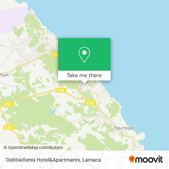 DebbieXenia Hotel&Apartments χάρτης