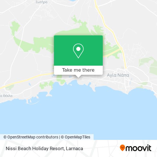 Nissi Beach Holiday Resort χάρτης