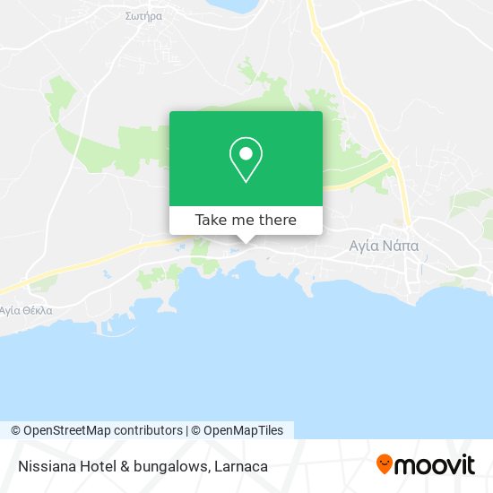Nissiana Hotel & bungalows χάρτης