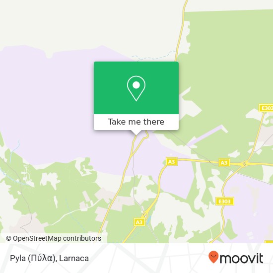 Pyla (Πύλα) map