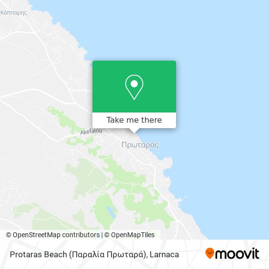 Protaras Beach (Παραλία Πρωταρά) χάρτης