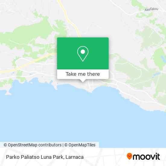 Parko Paliatso Luna Park χάρτης