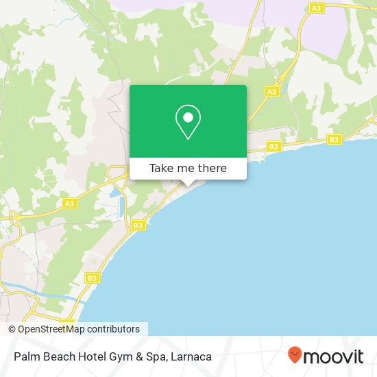 Palm Beach Hotel Gym & Spa map