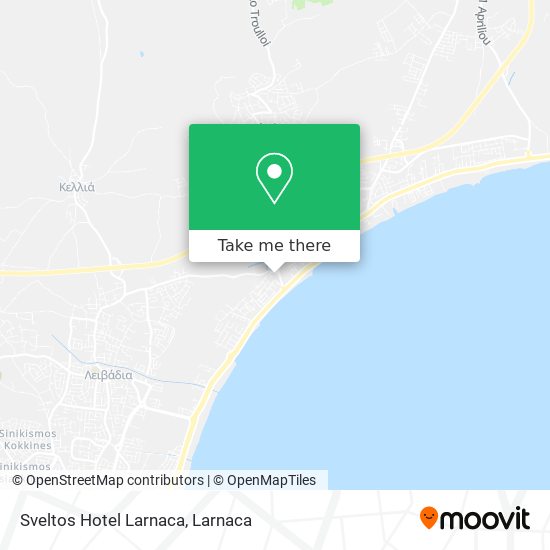 Sveltos Hotel Larnaca χάρτης