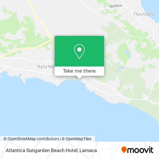 Atlantica Sungarden Beach Hotel χάρτης