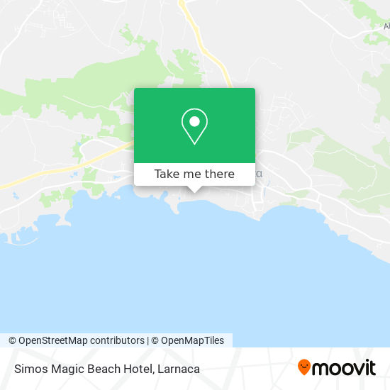 Simos Magic Beach Hotel χάρτης