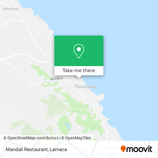 Mandali Restaurant map