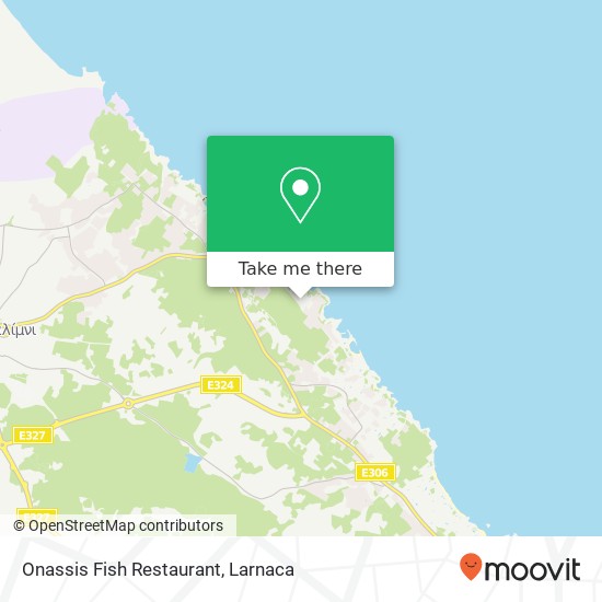 Onassis Fish Restaurant χάρτης
