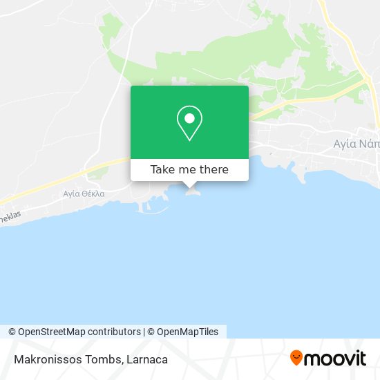 Makronissos Tombs χάρτης