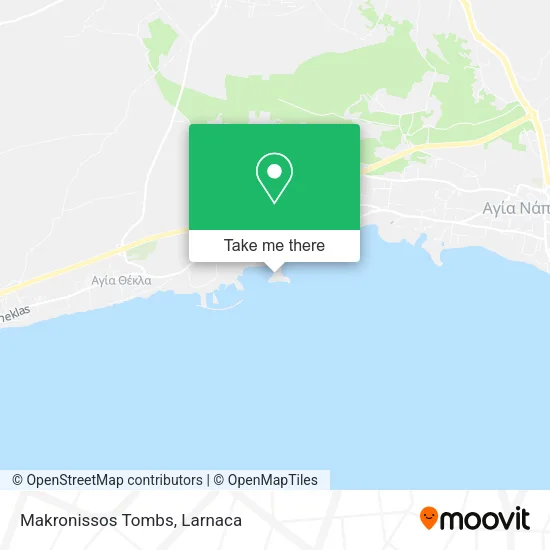 Makronissos Tombs map