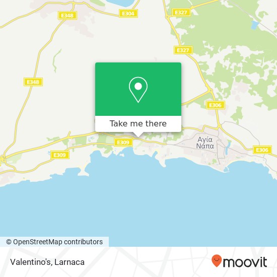 Valentino's map