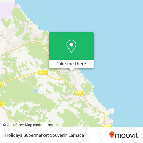 Holidays Supermarket Souvenir map