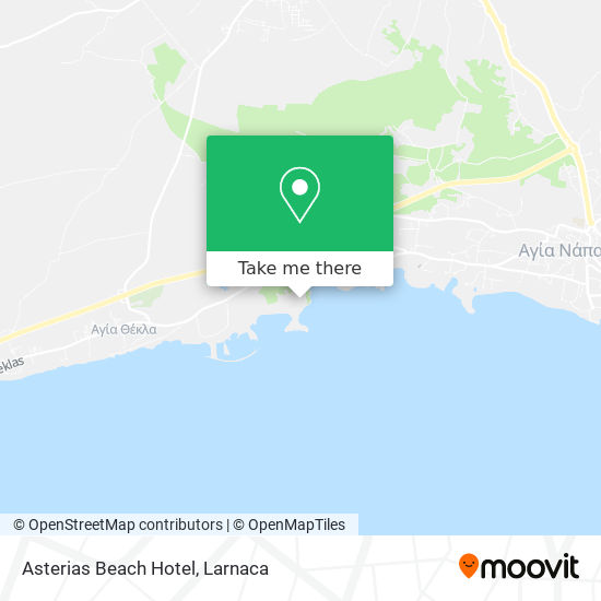 Asterias Beach Hotel map