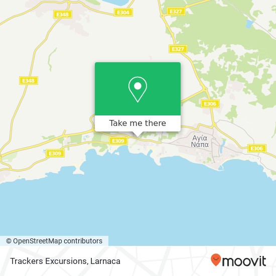 Trackers Excursions map