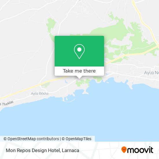 Mon Repos Design Hotel χάρτης