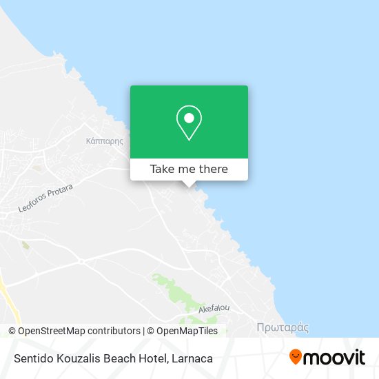 Sentido Kouzalis Beach Hotel χάρτης