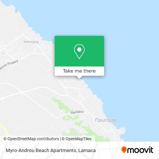 Myro-Androu Beach Apartments χάρτης
