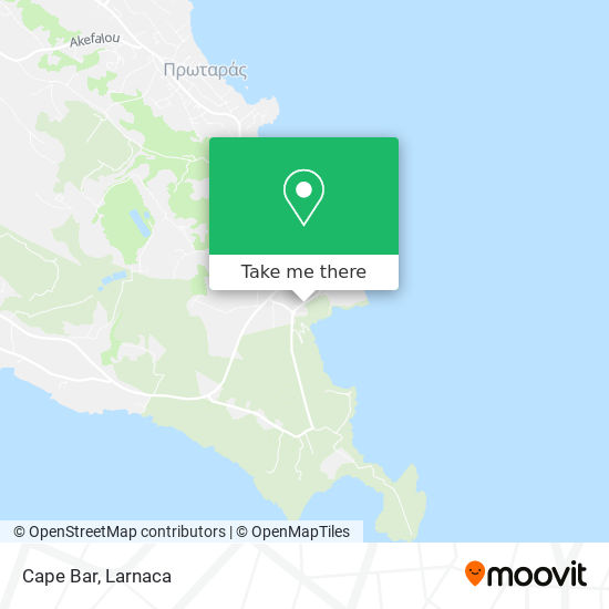 Cape Bar map