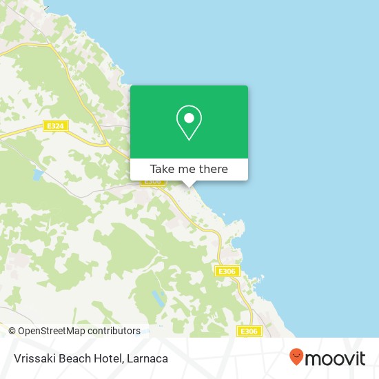 Vrissaki Beach Hotel χάρτης