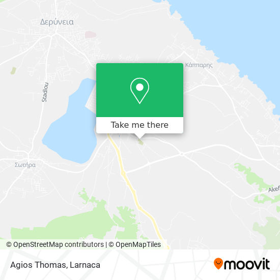 Agios Thomas χάρτης