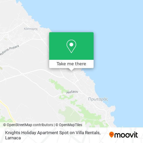 Knights Holiday Apartment Spot on Villa Rentals map