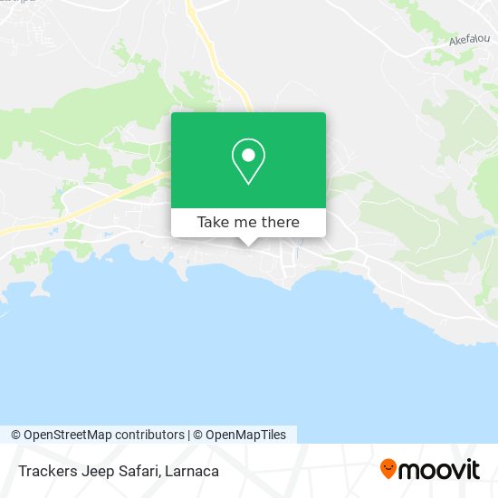 Trackers Jeep Safari map