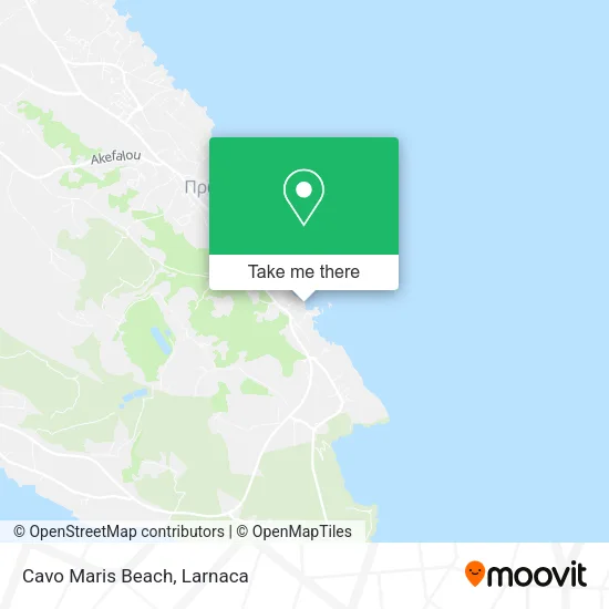 Cavo Maris Beach map