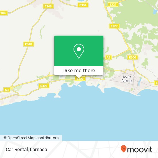 Car Rental map