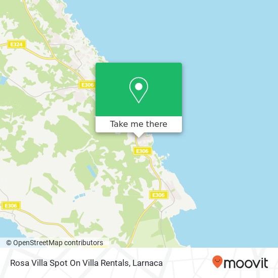 Rosa Villa Spot On Villa Rentals χάρτης