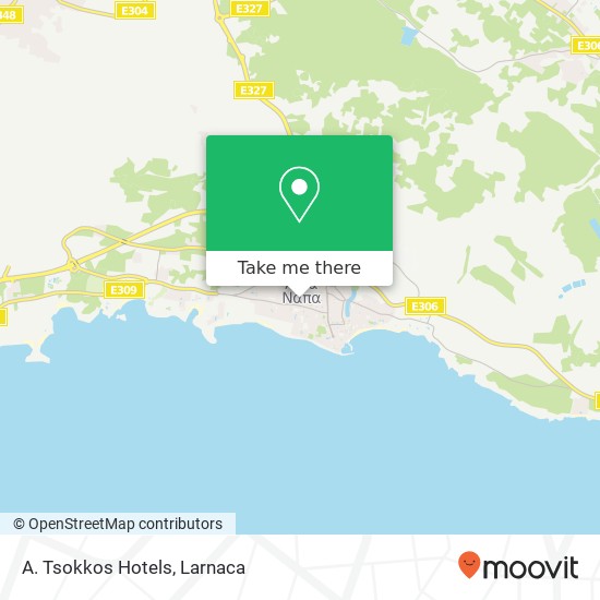 A. Tsokkos Hotels map