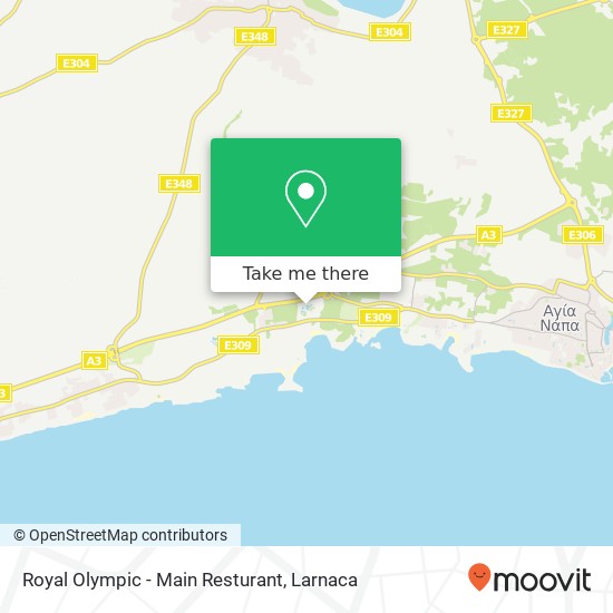 Royal Olympic - Main Resturant map