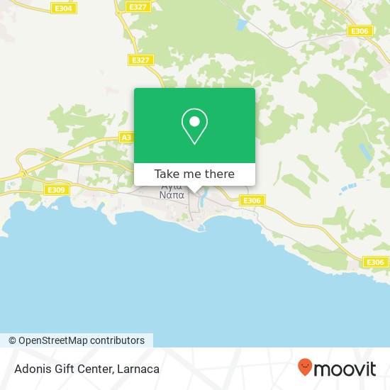 Adonis Gift Center map