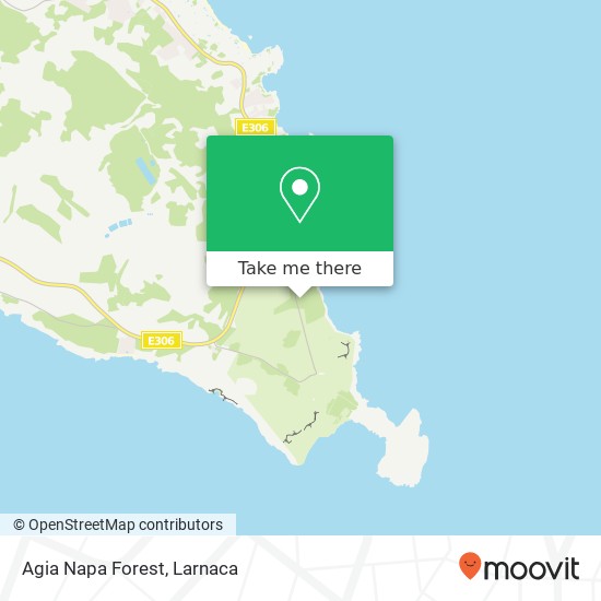 Agia Napa Forest map