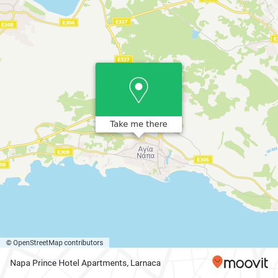 Napa Prince Hotel Apartments map